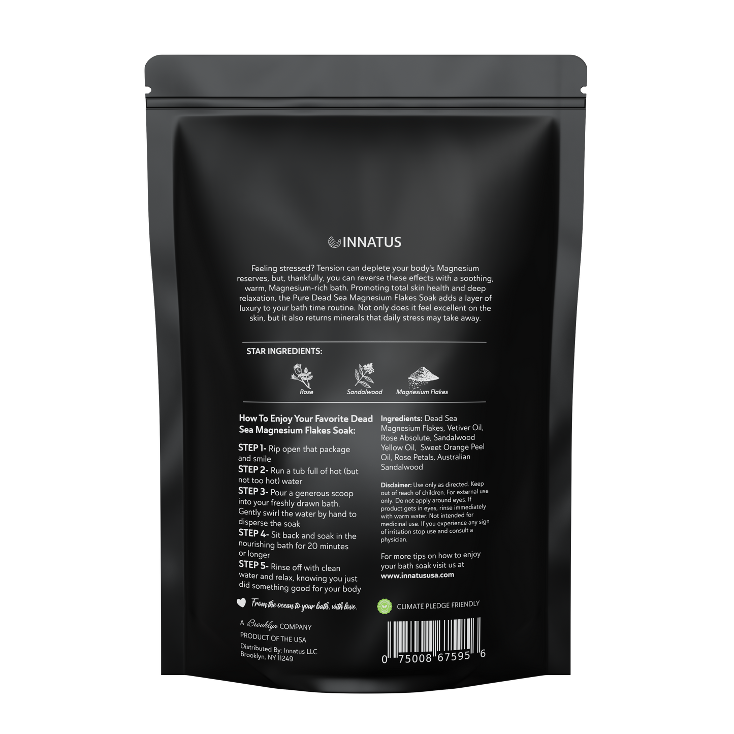 Pure Dead Sea Magnesium Flakes Restful Soak