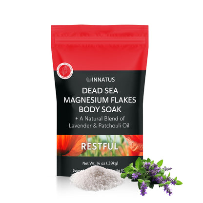 Pure Dead sea magnesium flakes Restful  soak